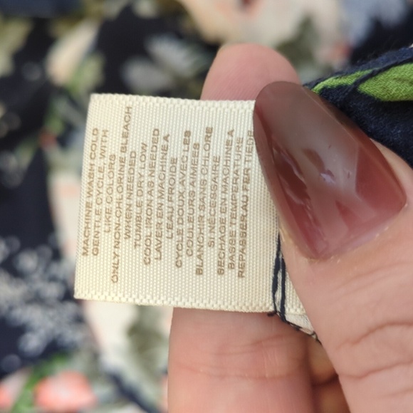 Nordstrom Love, Fire navy floral sleeveless v neck midi dress - Picture 6 of 7